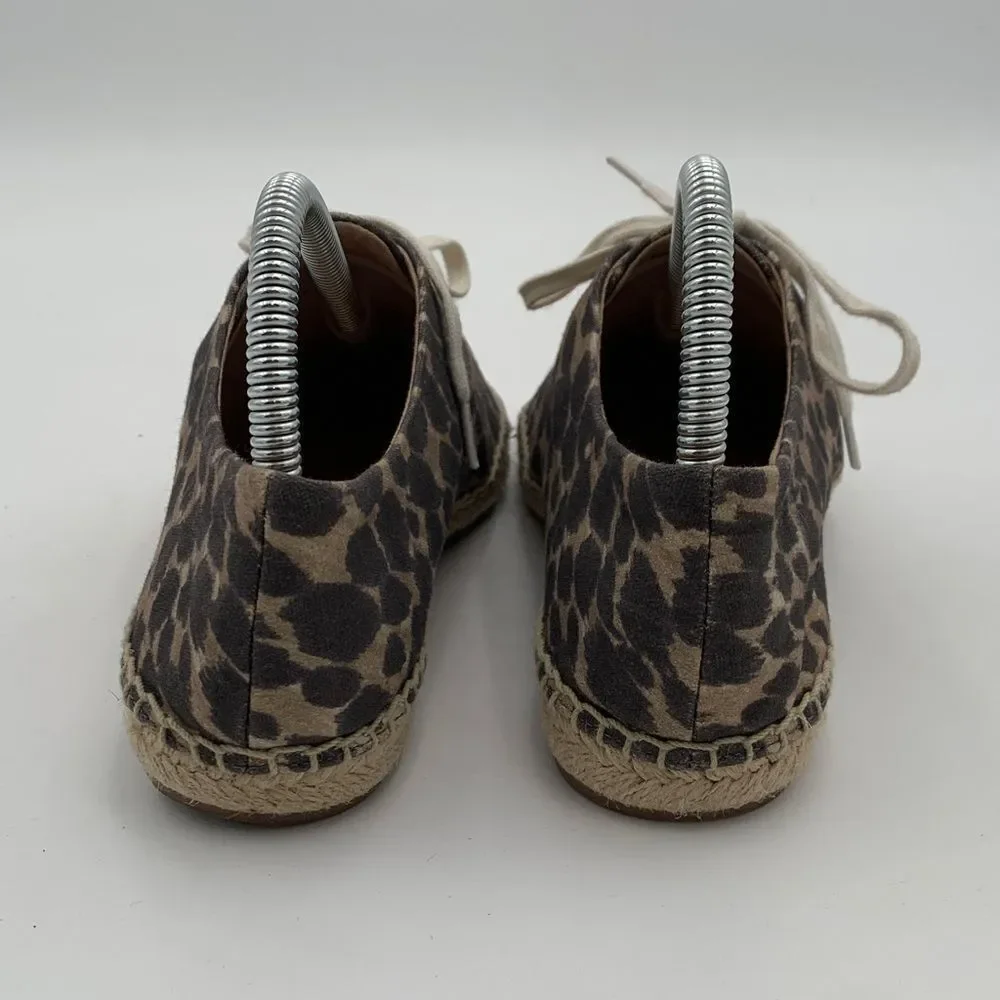 Leopard Print Espadrille Sneakers size 7.5
